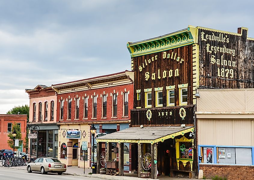 Legendary saloon bar in the historic mining town. Editorial credit: Sandra Foyt / Shutterstock.com of Leadville, Colorado.