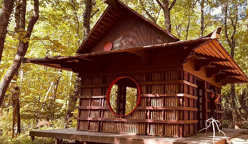 Japanese Garden House in Monte Sano State Park