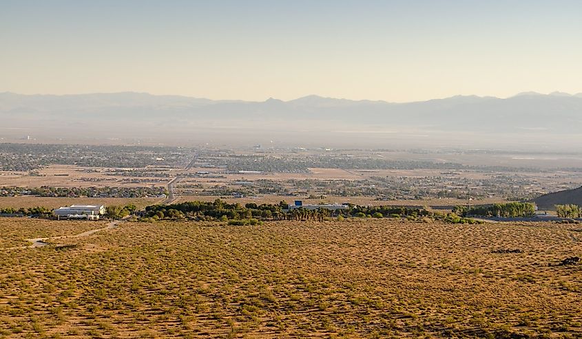 Overlooking Ridgecrest, California.