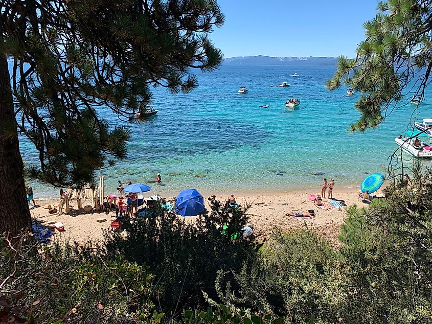 Shores of Lake Tahoe in Incline Village, Nevada