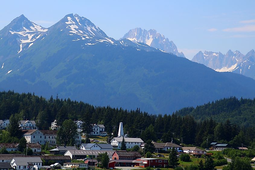 View of Haines in Alaska.