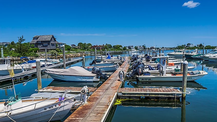 Matunuck Marina in South Kingstown, Rhode Island.