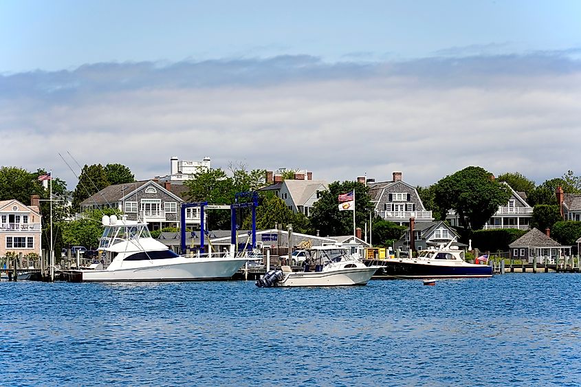 The waterfront in Edgartown, Massachusetts