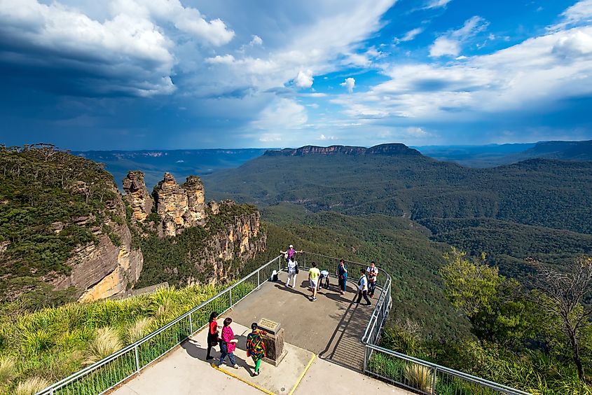 View of the Blue Mountains near Katoomba, New South Wales, Australia