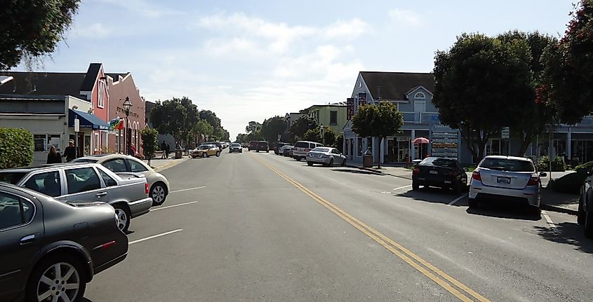 Downtown Half Moon Bay, California