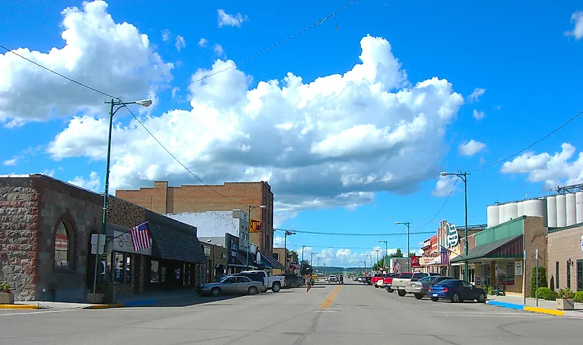 Downtown Bottineau, North Dakota