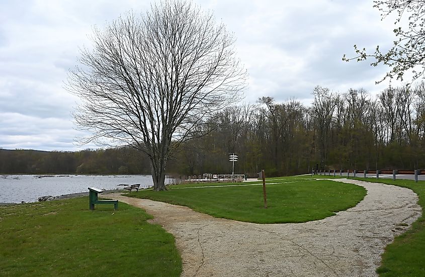 Serene setting on a Pennsylvania lake.