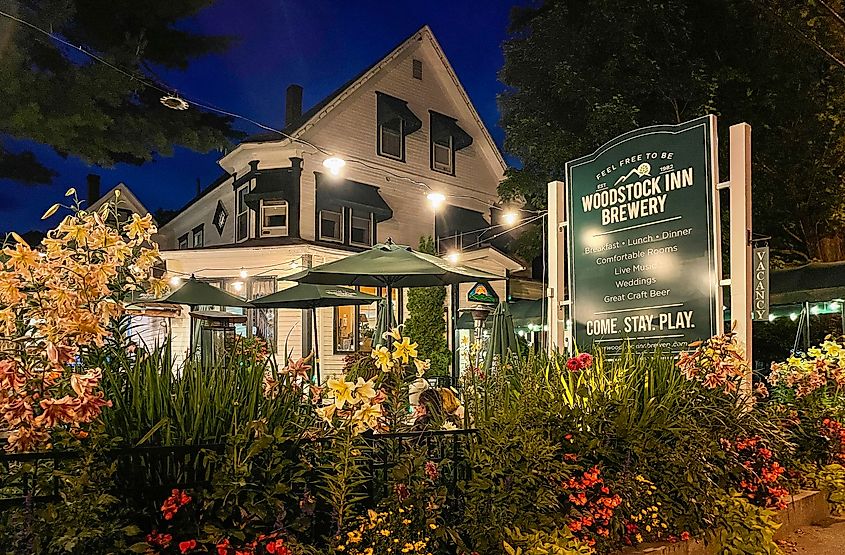 The Woodstock Inn Brewery in Woodstock, New Hampshire.