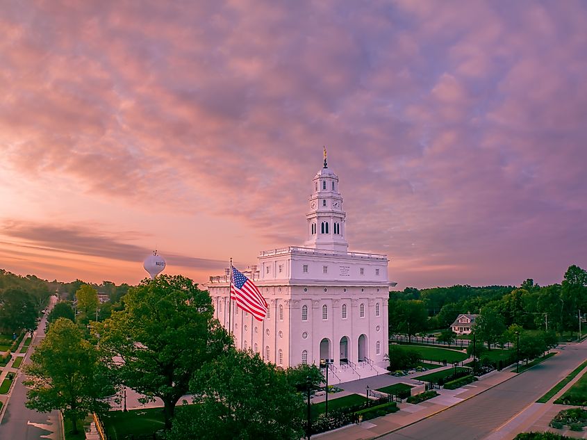 A Beautiful Morning in Nauvoo, Illinois.