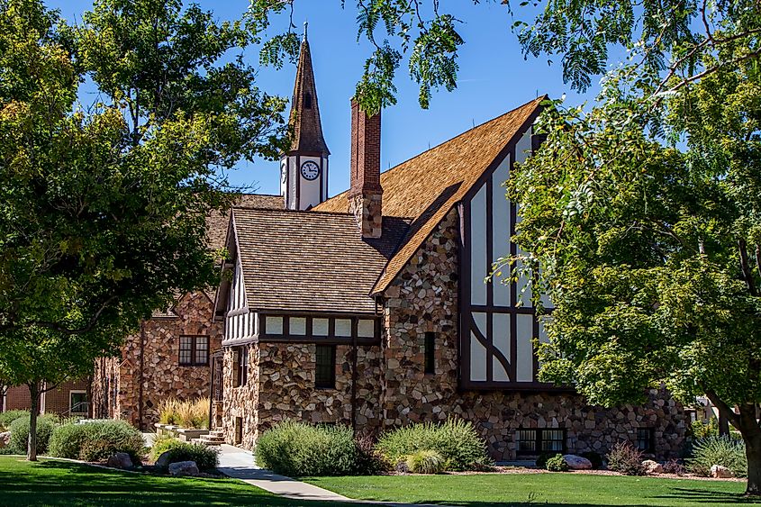 A historic church in Cedar City, Utah.