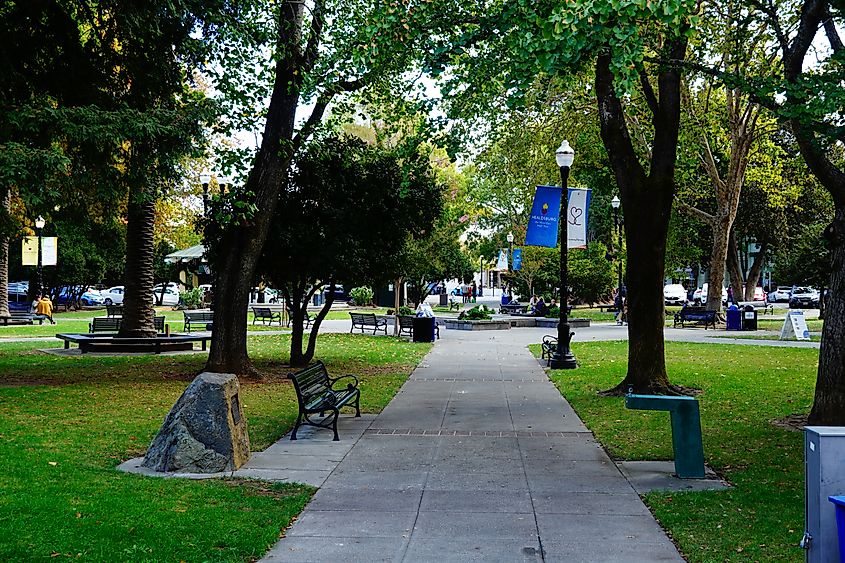 City Center downtown Healdsburg. Editorial credit: Daniel Lane Nelson / Shutterstock.com