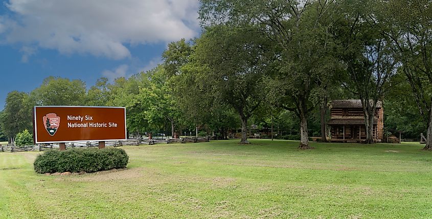 The Ninety Six National Historic Site in Ninety Six, South Carolina