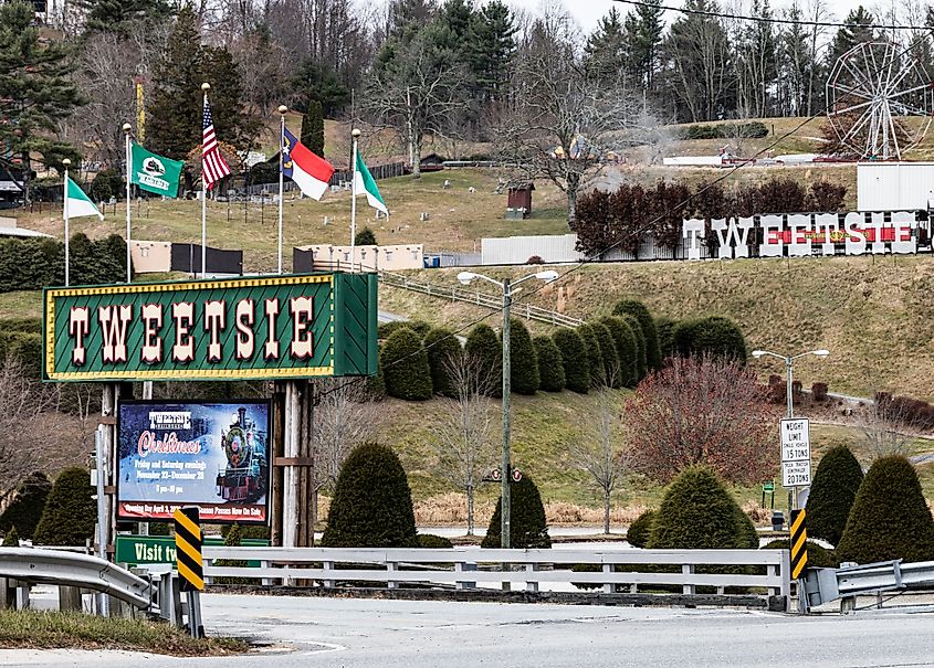 Tweetsie Railroad in Blowing Rock, North Carolina.