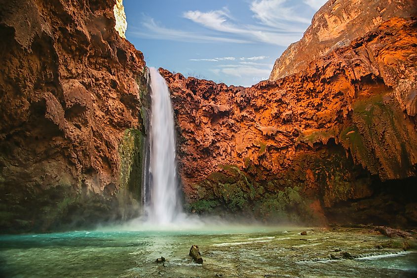 The beautiful Havasu Falls in Arizona.