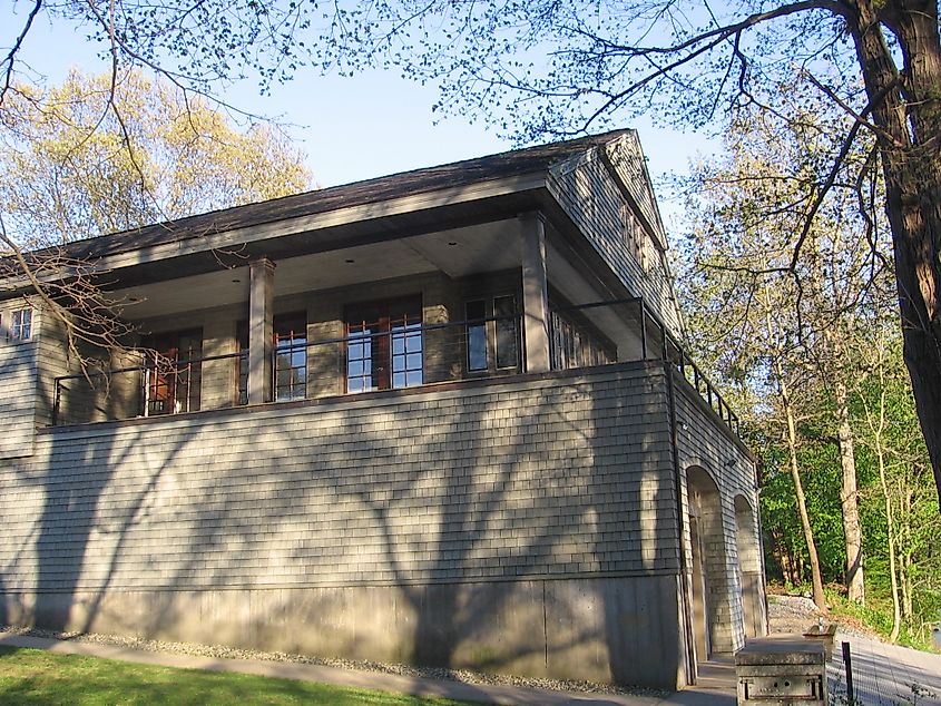 New Haven Rowing Club house in Oxford, Connecticut. 