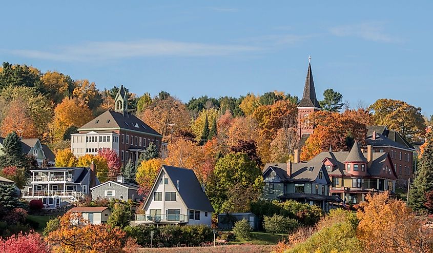 Autumn colors in rural Bayfield, Wisconsin