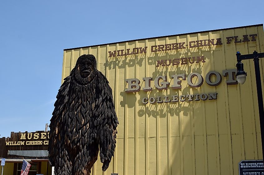 Willow Creek, California, Bigfoot capital of the world. Editorial credit: Paul Juser / Shutterstock.com