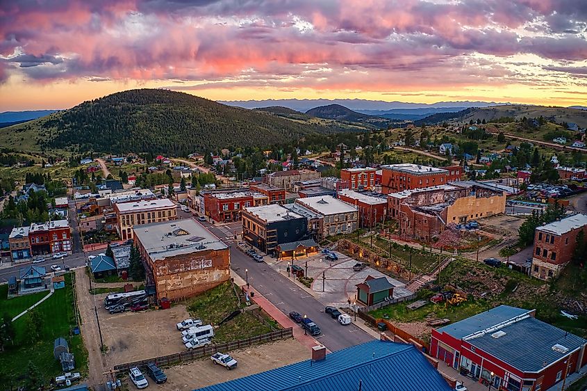 Victor is an antique mining Town adjacent to a large Gold Mine in the Colorado Rocky Mountains