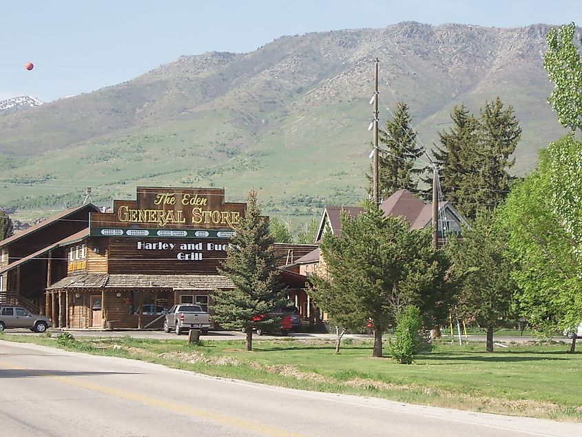 View of Eden in Utah.