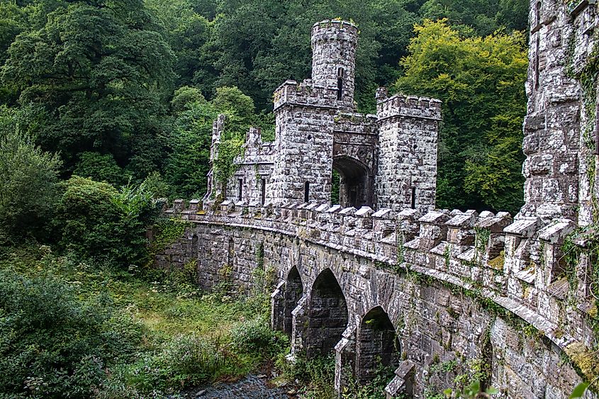 Ballysaggartmore Towers, near Lismore, Ireland.