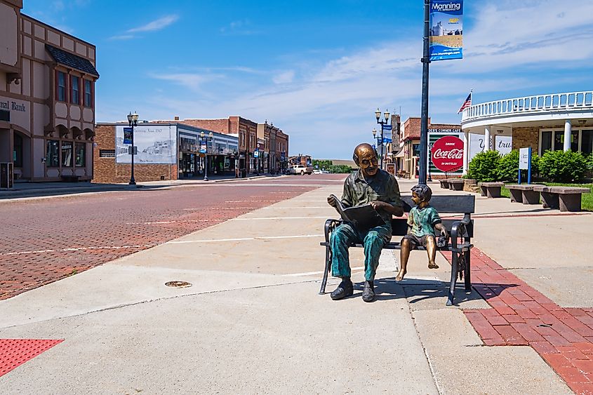 Main Street in Manning, Iowa