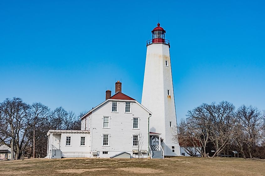 The historic Sandy Hook Lighthouse in New Jersey.