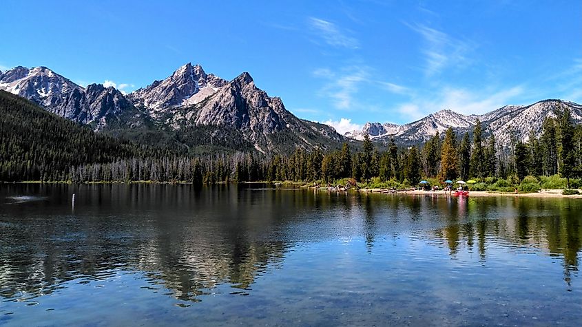 Stanley Lake in Stanley, Idaho.