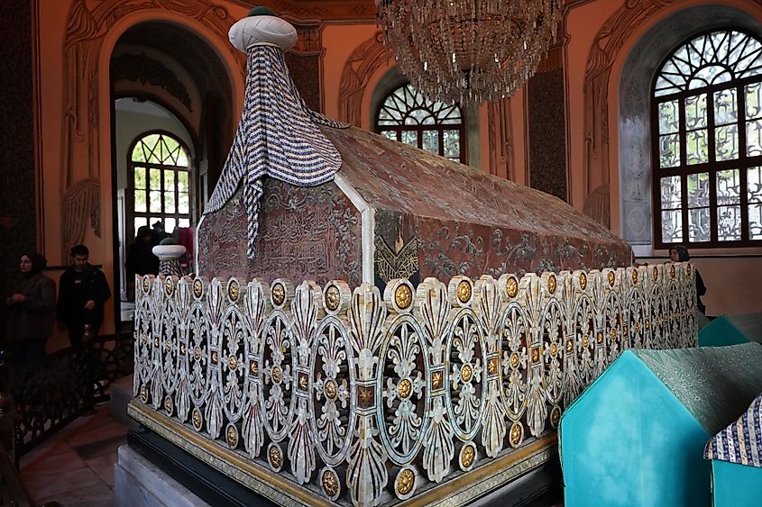The tomb of Osman I in Bursa, Turkey.