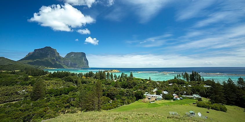 Lord Howe Island high view, New South Wales, Australia