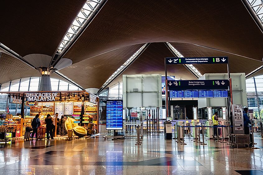 Kuala Lumpur, Malaysia: Inside Kuala Lumpur International Airport