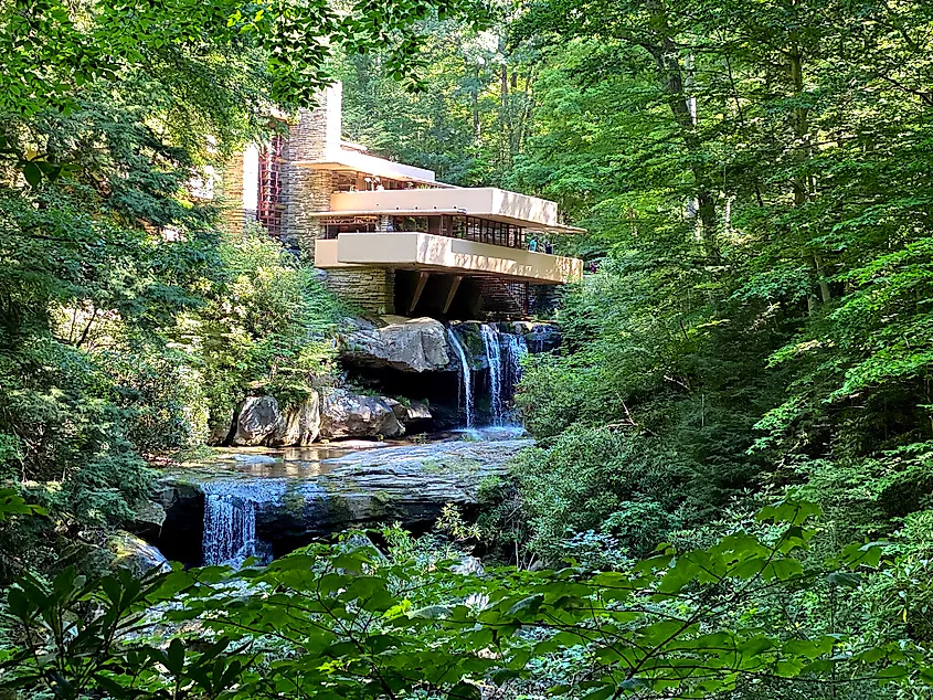 Fallingwater home in Pennsylvania.