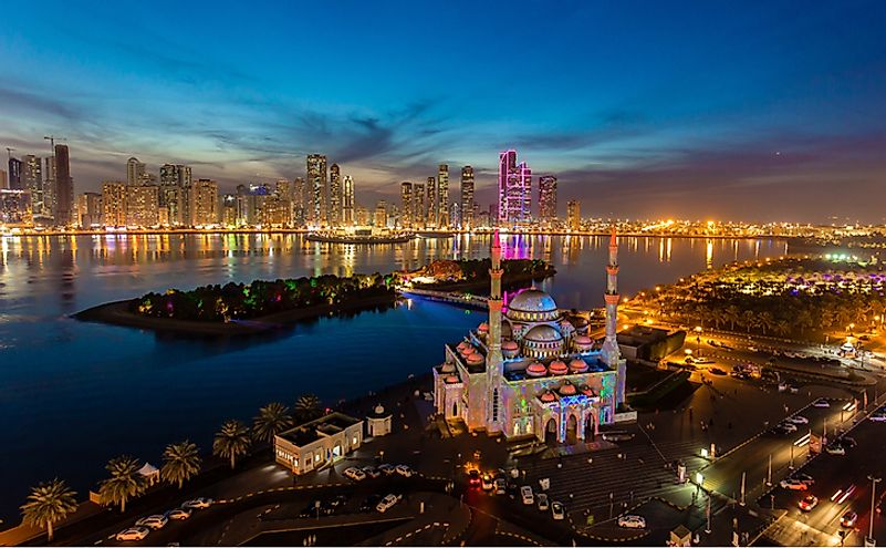 Sharjah light festival, UAE.