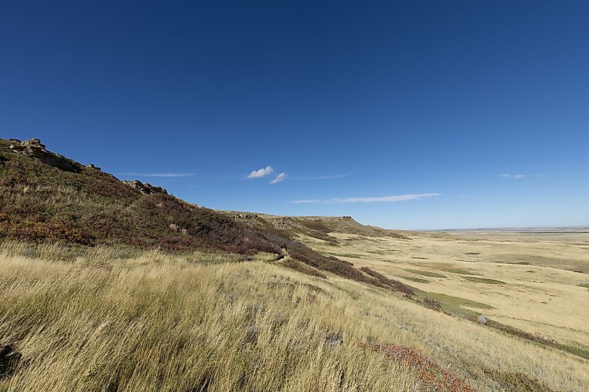 The prairie surrounding the Buffalo Jump.