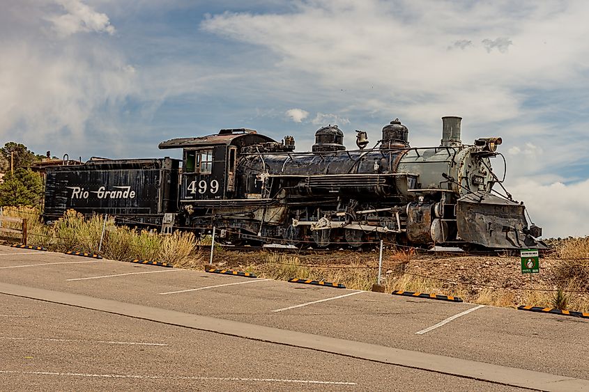 An antique train in Canon City, Colorado.