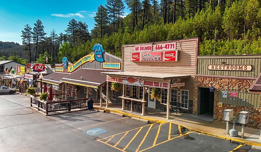 Street view in Keystone, South Dakota.