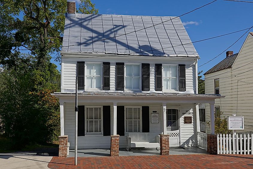 Historic House of Country Singer Patsy Cline in Winchester, Virginia. Editorial credit: PT Hamilton / Shutterstock.com