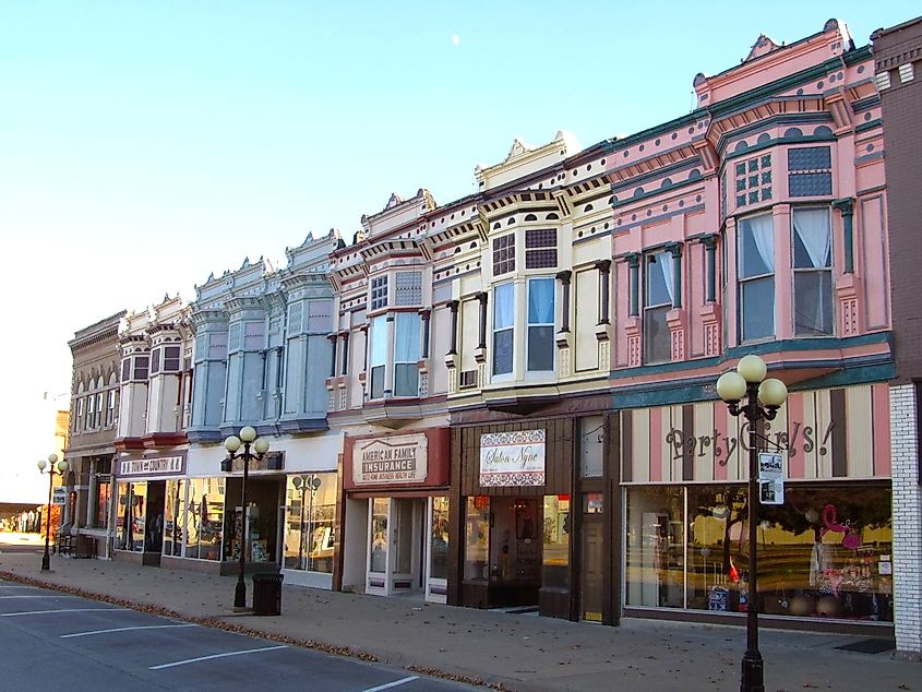Prairie Spirit Trail State Park ends in Iola, Kansas.