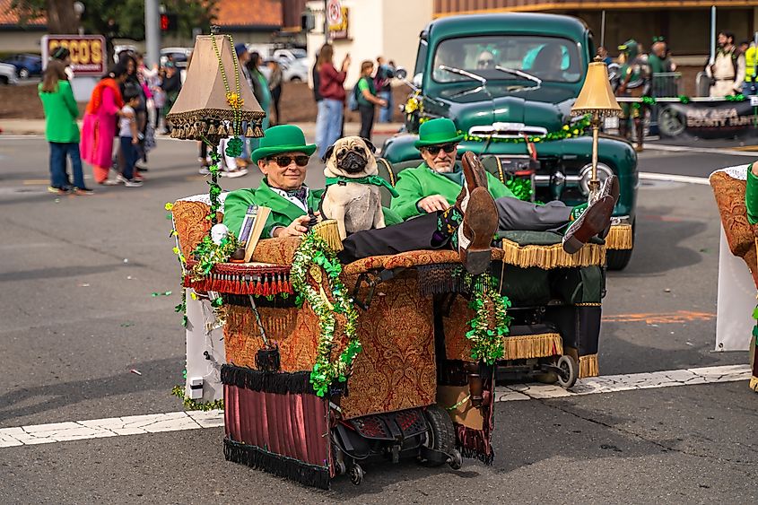 St. Patrick's Day Parade in Dublin, CA.