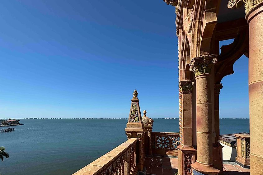 The views from Ca’ d’Zan over Sarasota Bay Image credit Bryan Dearsley