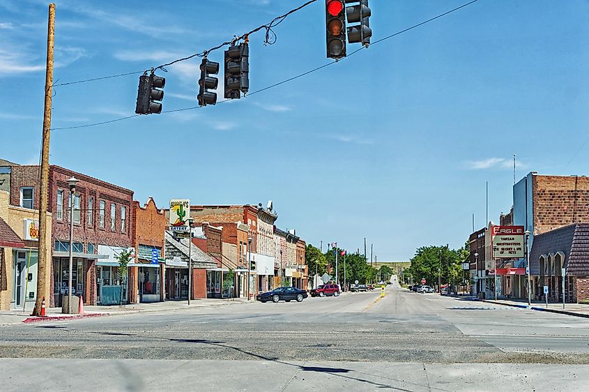 Main street in Chadron, Nebraska