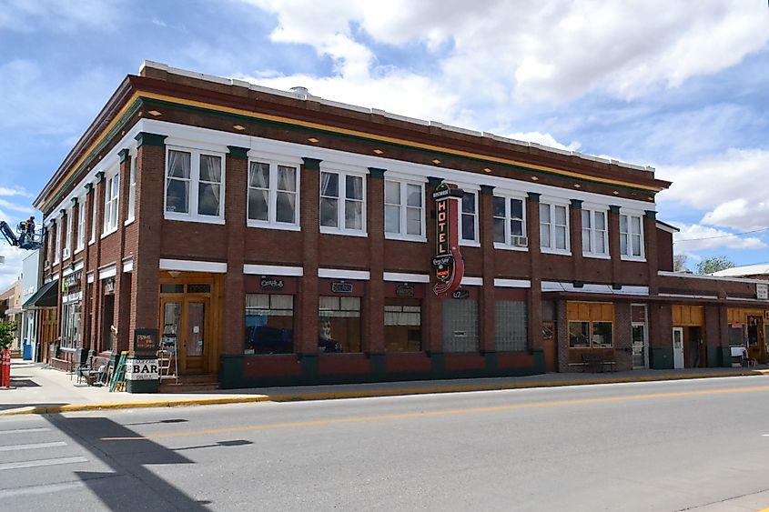 Carey Block in Greybull, Wyoming. Listed on the national Register of Historic Places