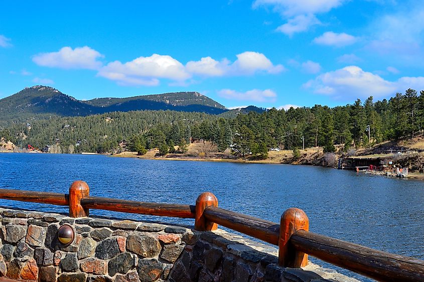 Evergreen Lake in Colorado.