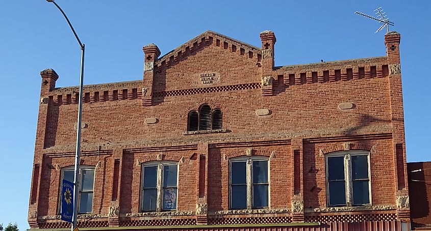 An old building in Salmon, Idaho.