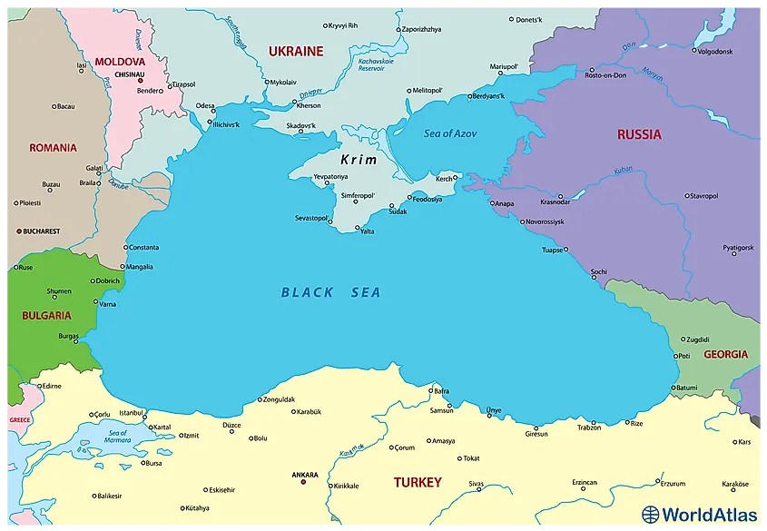 Black Sea map