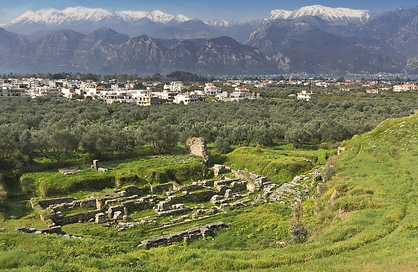 The ruins of Sparta today.