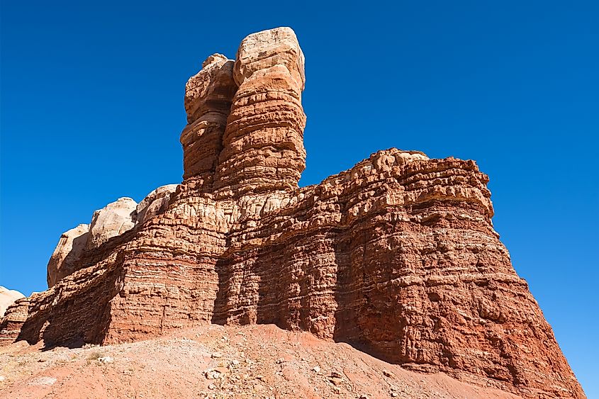 The natural beauty of sandstone formations in Bluff, Utah.