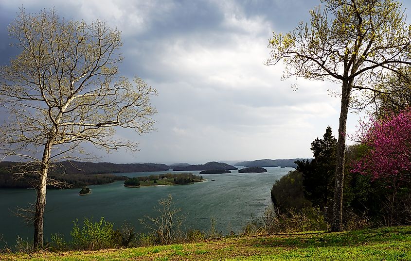 Dale Hollow Lake State Resort Park overlook near Burkesville, Kentucky.