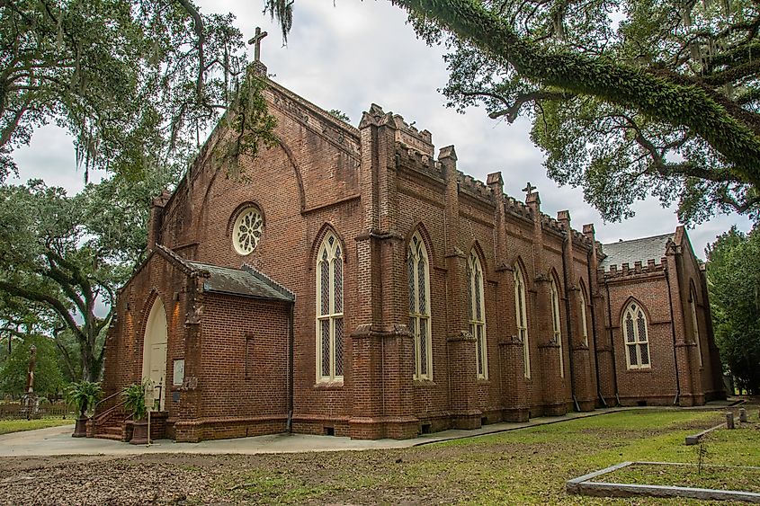 Historical Grace Episcopal Church in St. Francisville, Louisiana