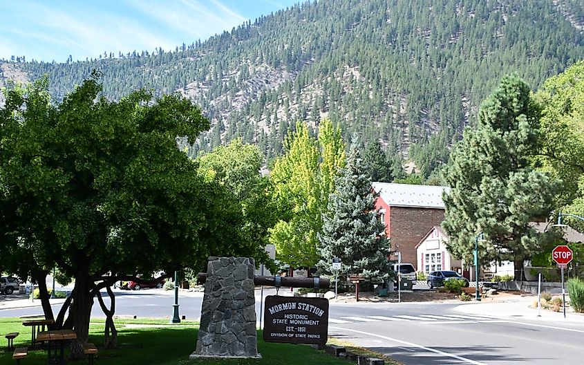 Mormon Station State Historic Park in Genoa, Nevada.