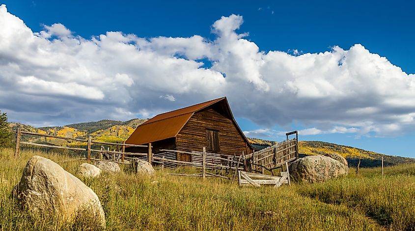 Historic Moore Barn in Steamboat Springs Colorado 